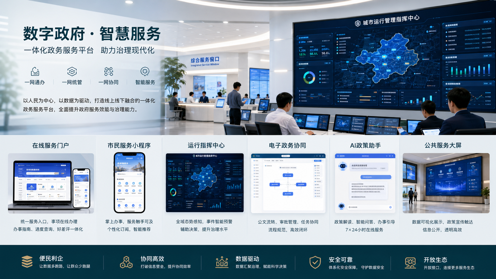 政企公共服务数字化平台效果图